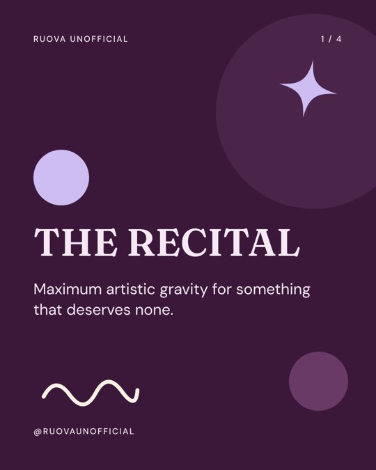 The Recital carousel cover